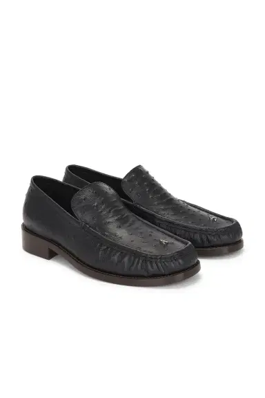 Acne Studios Boafer Light Ostrich Loafer | Thumbnail 1 Acne Studios Boafer Light Ostrich Loafer | Thumbnail 1
