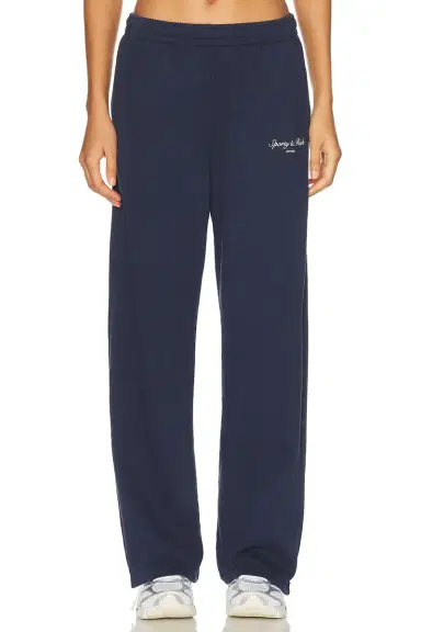 Sporty & Rich Syracuse Wide Sweatpant | Thumbnail 1 Sporty & Rich Syracuse Wide Sweatpant | Thumbnail 1