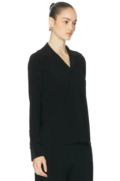 Norma Kamali Collar Stand Top | Thumbnail 2 Norma Kamali Collar Stand Top | Thumbnail 2