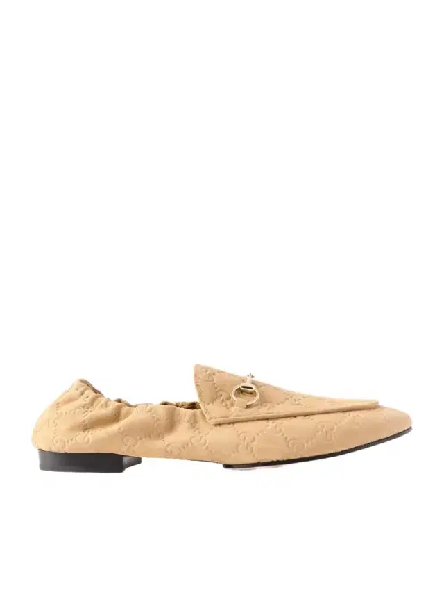 Jordaan Horsebit-embellished Logo-debossed Suede Loafers
