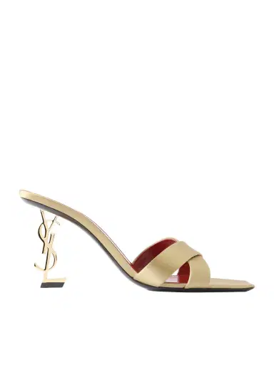 Saint Laurent Opyum Satin Mules | Thumbnail 1 Saint Laurent Opyum Satin Mules | Thumbnail 1