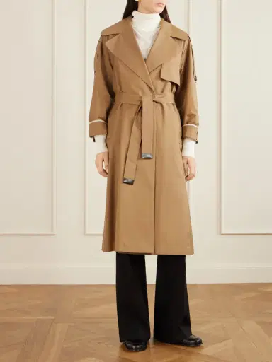 Max Mara Belted Cotton-blend Gabardine Trench Coat | Thumbnail 3 Max Mara Belted Cotton-blend Gabardine Trench Coat | Thumbnail 3