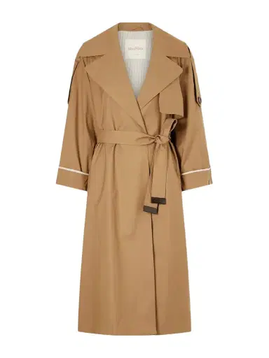 Max Mara Belted Cotton-blend Gabardine Trench Coat | Thumbnail 1 Max Mara Belted Cotton-blend Gabardine Trench Coat | Thumbnail 1
