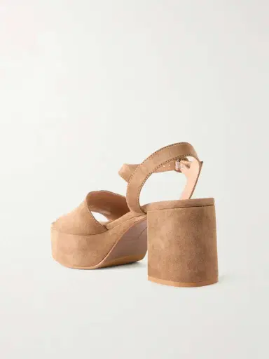 Gianvito Rossi Carol 35 Suede Platform Sandals | Thumbnail 3 Gianvito Rossi Carol 35 Suede Platform Sandals | Thumbnail 3