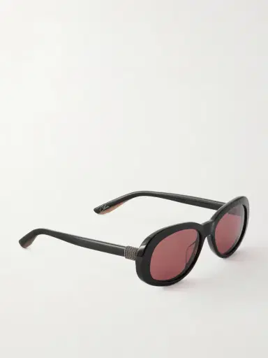 Brunello Cucinelli Claire Round-frame Embellished Acetate Sunglasses | Thumbnail 3