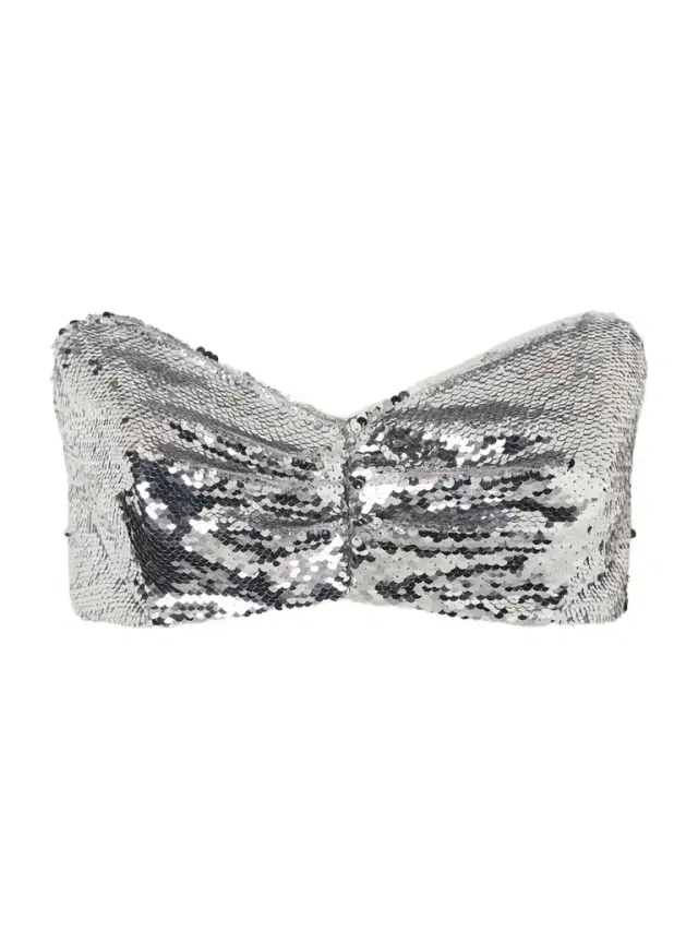 Sequined Tulle Top