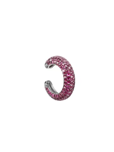 Wish Fine Jewelry 2.40ct Ruby 18K Gold Pave Ear Cuff | Thumbnail 1 Wish Fine Jewelry 2.40ct Ruby 18K Gold Pave Ear Cuff | Thumbnail 1