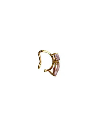Wish Fine Jewelry 3.73ct Kunzita 18K Gold Two Stones Ear Cuff | Thumbnail 2