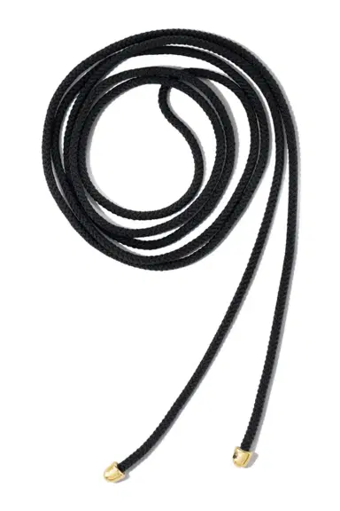 Marla Aaron Black Knot The String Project Necklace - Yellow Gold | Thumbnail 1 Marla Aaron Black Knot The String Project Necklace - Yellow Gold | Thumbnail 1