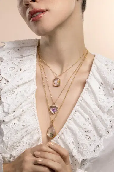 LOQUET Diamond Baguette Rolo Chain Locket | Thumbnail 4