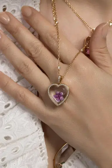 LOQUET Diamond Eros Locket Chain Necklace | Thumbnail 3