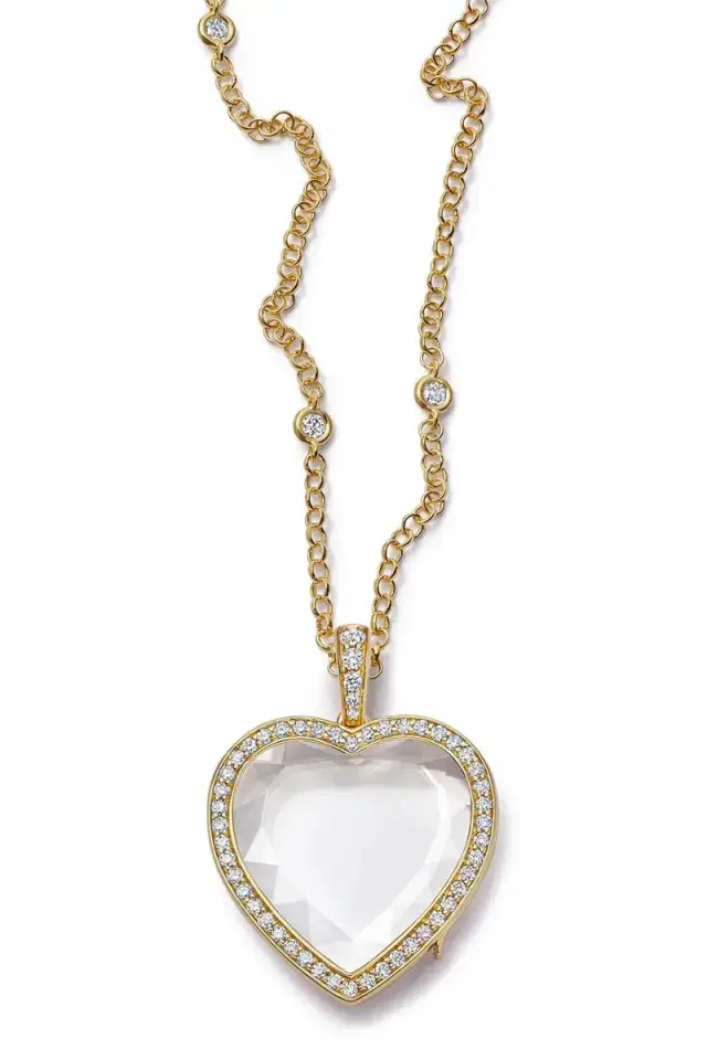LOQUET Diamond Eros Locket Chain Necklace