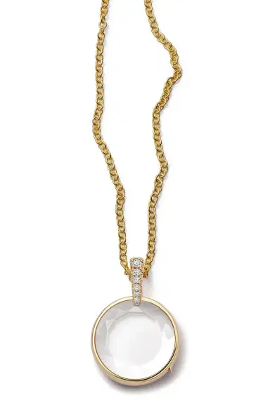 LOQUET Diamond Lyra Locket Rolo Chain Necklace | Thumbnail 1 LOQUET Diamond Lyra Locket Rolo Chain Necklace | Thumbnail 1