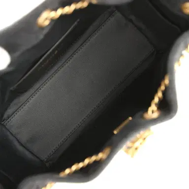 Chanel Chanel Mini 25 Hobo Bag Black Washed Denim Antique Gold Hardware | Thumbnail 8 Chanel Chanel Mini 25 Hobo Bag Black Washed Denim Antique Gold Hardware | Thumbnail 8