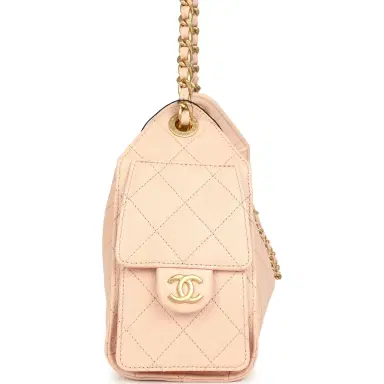 Chanel Chanel Mini 25 Hobo Bag Light Pink Caviar Antique Gold Hardware | Thumbnail 4 Chanel Chanel Mini 25 Hobo Bag Light Pink Caviar Antique Gold Hardware | Thumbnail 4