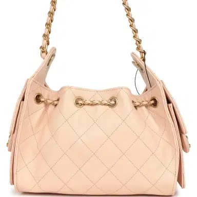 Chanel Chanel Mini 25 Hobo Bag Light Pink Caviar Antique Gold Hardware | Thumbnail 5 Chanel Chanel Mini 25 Hobo Bag Light Pink Caviar Antique Gold Hardware | Thumbnail 5