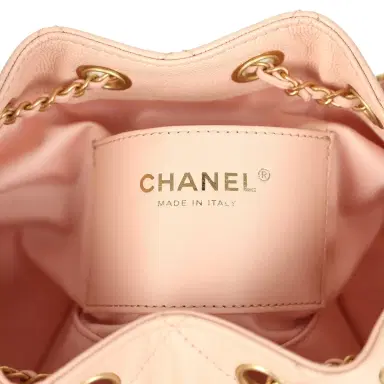 Chanel Chanel Mini 25 Hobo Bag Light Pink Caviar Antique Gold Hardware | Thumbnail 9 Chanel Chanel Mini 25 Hobo Bag Light Pink Caviar Antique Gold Hardware | Thumbnail 9