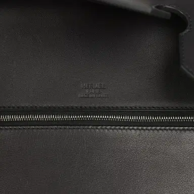 HERMÈS Hermes Birkin 35 A L'Envers Black-Ecru Toile H Canvas and Black Volupto Palladium Hardware | Thumbnail 7