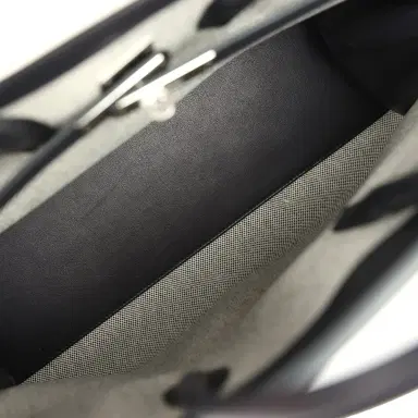 HERMÈS Hermes Birkin 35 A L'Envers Black-Ecru Toile H Canvas and Black Volupto Palladium Hardware | Thumbnail 9