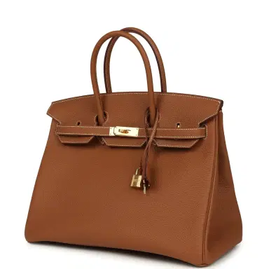 HERMÈS Hermes Birkin 35 Gold Togo Gold Hardware | Thumbnail 3 HERMÈS Hermes Birkin 35 Gold Togo Gold Hardware | Thumbnail 3