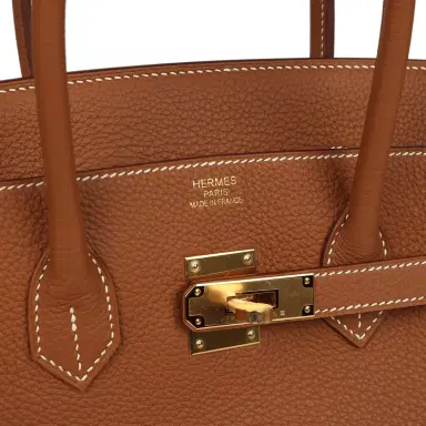 HERMÈS Hermes Birkin 35 Gold Togo Gold Hardware | Thumbnail 7 HERMÈS Hermes Birkin 35 Gold Togo Gold Hardware | Thumbnail 7