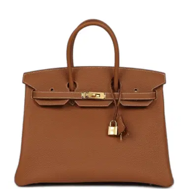 HERMÈS Hermes Birkin 35 Gold Togo Gold Hardware | Thumbnail 1 HERMÈS Hermes Birkin 35 Gold Togo Gold Hardware | Thumbnail 1