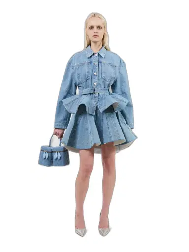 Aknvas The Alex peplum denim jacket | Thumbnail 1