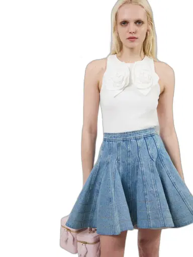 Aknvas The Camille flower tank in white | Thumbnail 1 Aknvas The Camille flower tank in white | Thumbnail 1