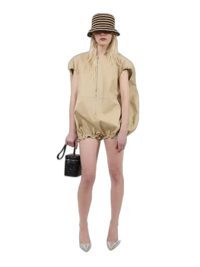 The Rayne canvas cocoon romper