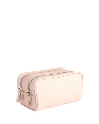 ROYCE New York Monogrammed Double Zip Leather Toiletry Bag, Personalized | Thumbnail 1