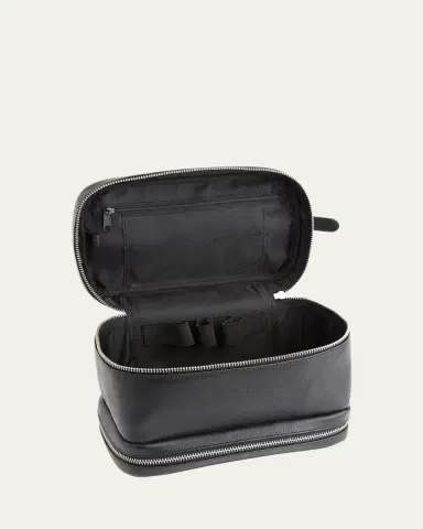 Royce New York Personalized Leather Makeup Bag Train Case | Thumbnail 2 Royce New York Personalized Leather Makeup Bag Train Case | Thumbnail 2