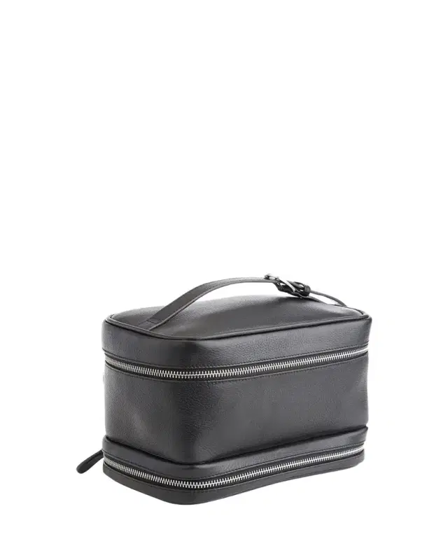 ROYCE New York Personalized Leather Makeup Bag Train Case
