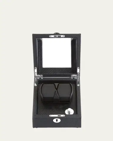 ROYCE New York Personalized Leather Double Watch Winder | Thumbnail 2 ROYCE New York Personalized Leather Double Watch Winder | Thumbnail 2
