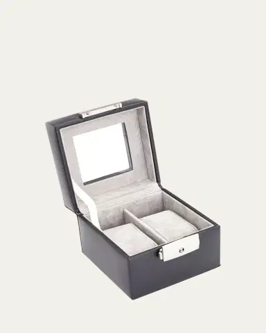 Royce New York Personalized Leather 2-Watch Display Case | Thumbnail 4 Royce New York Personalized Leather 2-Watch Display Case | Thumbnail 4
