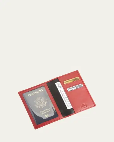 Royce New York Personalized Leather RFID-Blocking Passport Wallet with Vaccine Card Pocket | Thumbnail 2 Royce New York Personalized Leather RFID-Blocking Passport Wallet with Vaccine Card Pocket | Thumbnail 2
