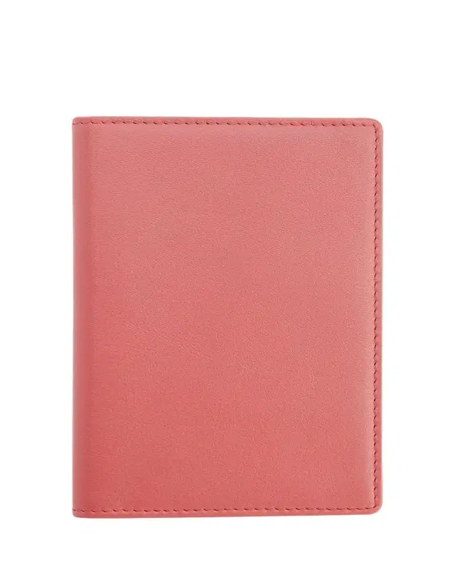 ROYCE New York Personalized Leather RFID-Blocking Passport Wallet with Vaccine Card Pocket