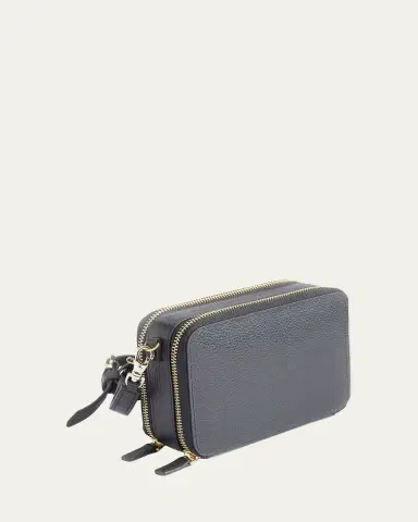 Royce New York Monogrammed Leather Crossbody Bag, Personalized | Thumbnail 2