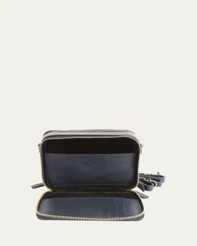 Royce New York Monogrammed Leather Crossbody Bag, Personalized | Thumbnail 5