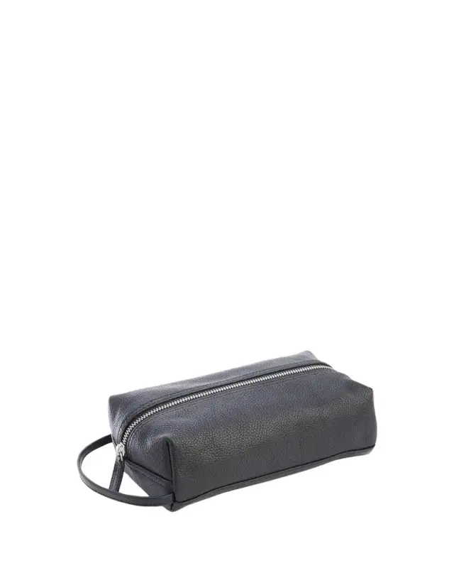 Royce New York Monogrammed Compact Leather Toiletry Bag, Personalized