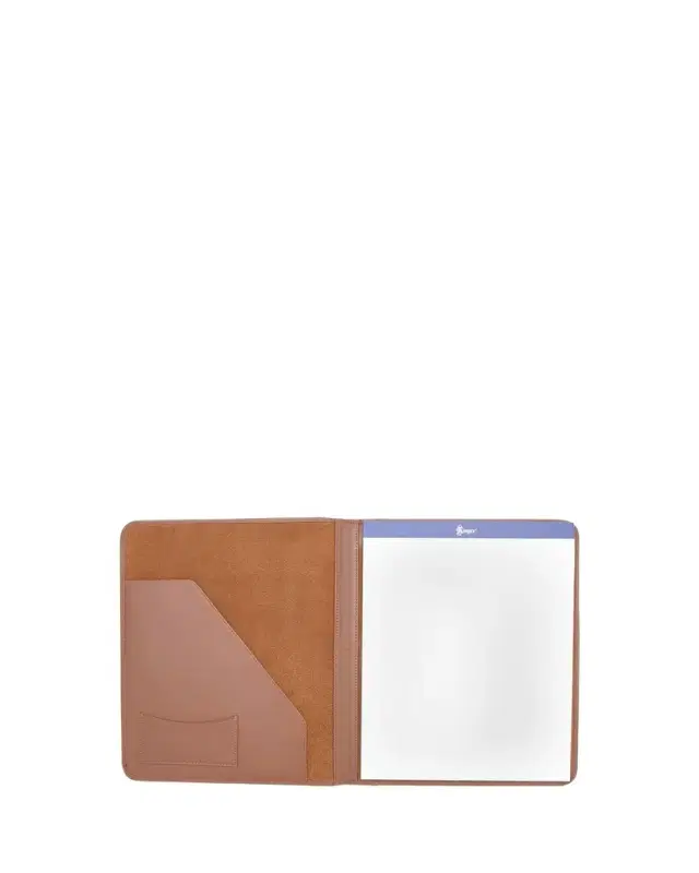 ROYCE New York Personalized Suede Lined Leather Writing Portfolio