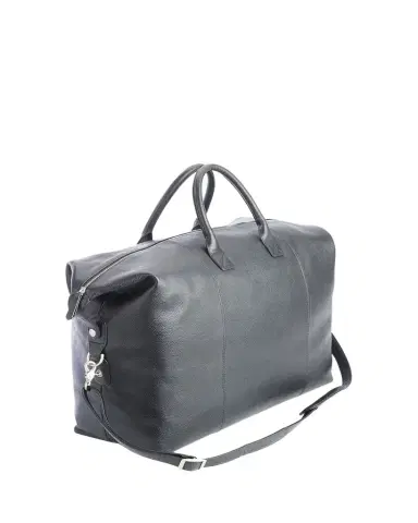 Royce New York Monogrammed Leather Weekender Duffel Bag, Personalized | Thumbnail 1
