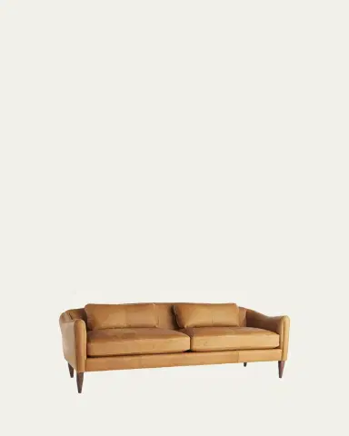 Arteriors Vincent Leather Sofa 80.5" | Thumbnail 2 Arteriors Vincent Leather Sofa 80.5" | Thumbnail 2