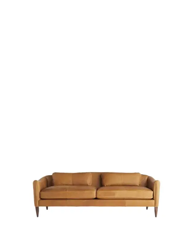 Arteriors Vincent Leather Sofa 80.5"