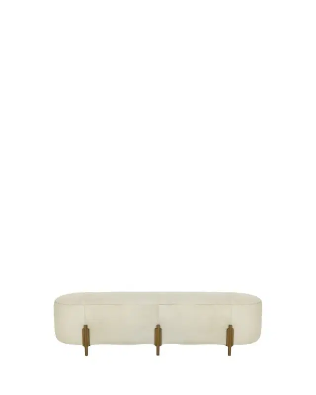 Arteriors Justin Hairhide Bench 62"