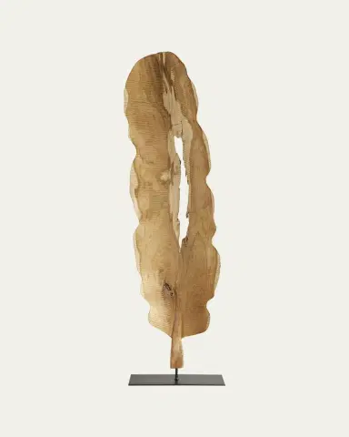 Arteriors Dugan Wood Floor Sculpture | Thumbnail 2