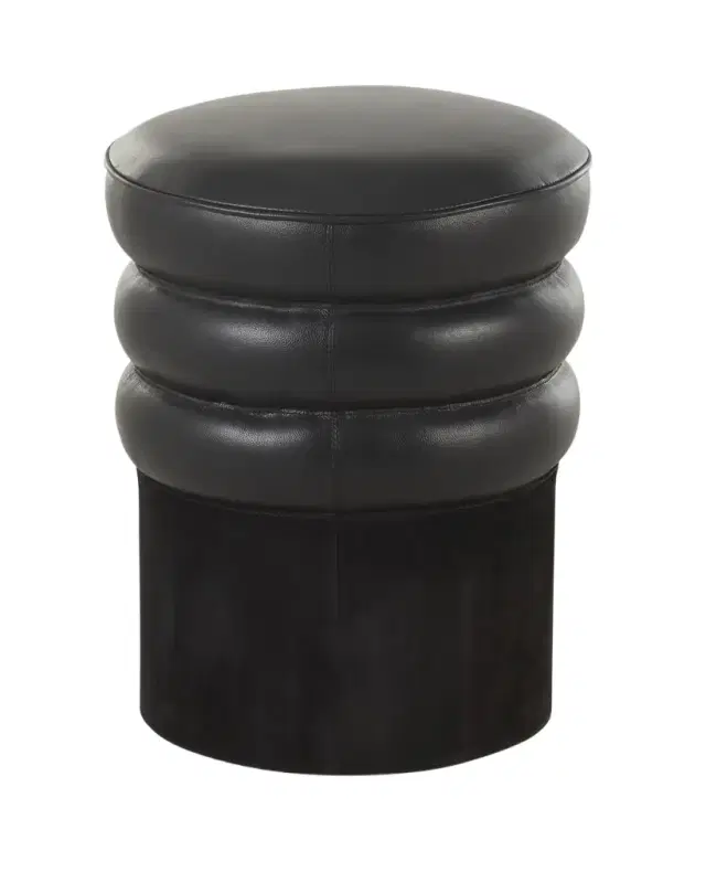 Arteriors Rollo Leather Ottoman