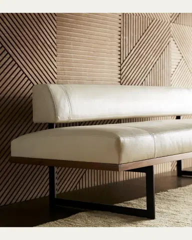 Arteriors Tuck Leather Bench | Thumbnail 2 Arteriors Tuck Leather Bench | Thumbnail 2