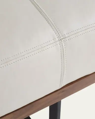 Arteriors Tuck Leather Bench | Thumbnail 4 Arteriors Tuck Leather Bench | Thumbnail 4