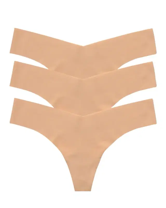 Commando Classic Low-Rise Microfiber Thongs, Pack of 3