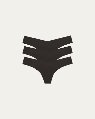 Commando Classic Low-Rise Microfiber Thongs, Pack of 3 | Thumbnail 2 Commando Classic Low-Rise Microfiber Thongs, Pack of 3 | Thumbnail 2